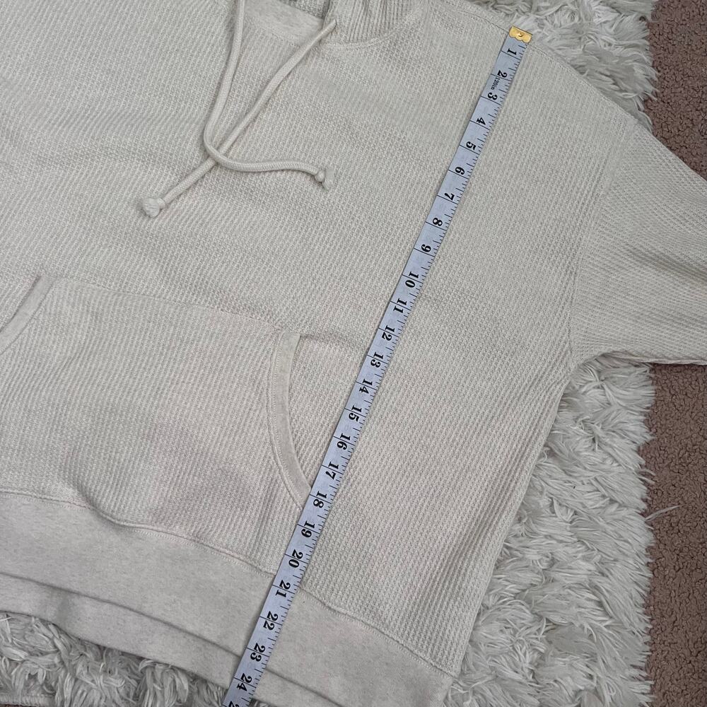 Aerie Cream Thermal Hoodie Size M - Picture 7 of 7